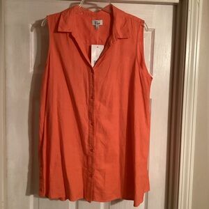 Kim Rogers linen tunic top